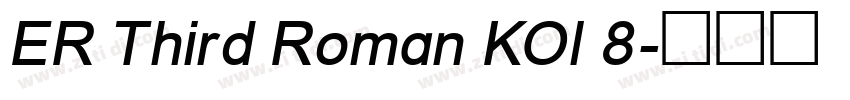 ER Third Roman KOl 8字体转换